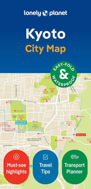 Lonely Planet Kyoto City Map: Durable, Waterproof, Easy-Fold Planning Map with Attractions & Walking Tours