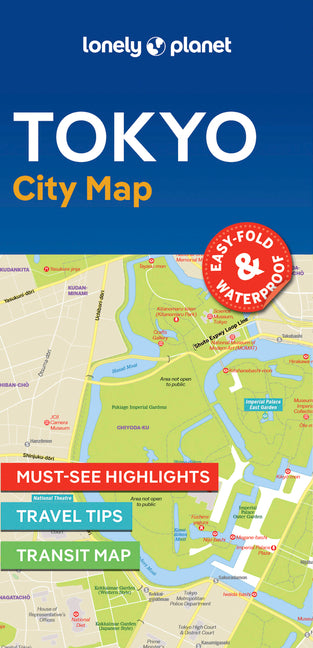Lonely Planet Tokyo City Map: Durable, Waterproof, Easy-Fold Planning Map with Attractions & Walking Tours